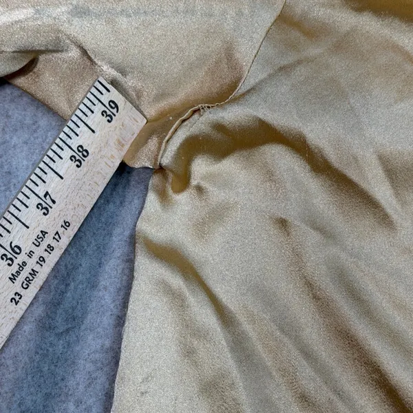 Vintage Christian Dior Pajama Set Women L Gold Luxury Old Money Loungewear Fair - Image 13