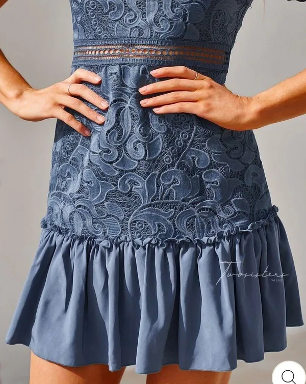 JAUS Mini Dress Blue Size XS - Image 4