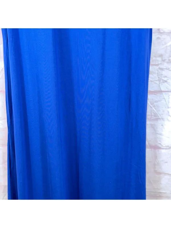 Women’s Royal Blue Sleeveless Maxi Dress Size Large - Image 3