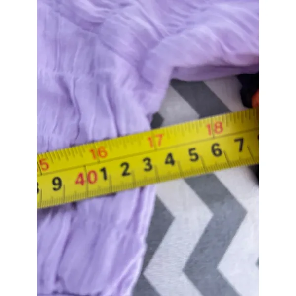 Altar’d State Lavender Smocked Crop Top Size M - Image 3