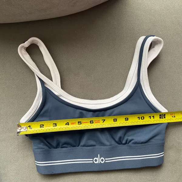 Alo Yoga Airbrush Better Together Bra Bluestone XS - Image 3