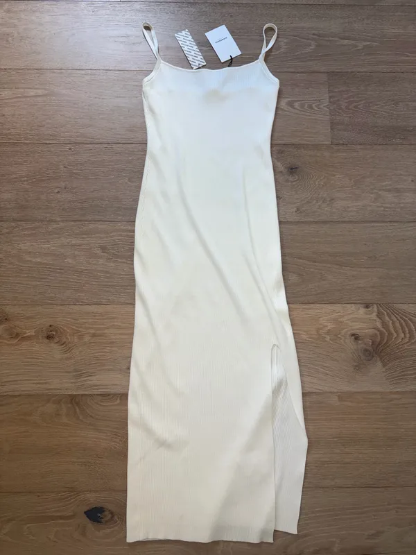 Brand new Urban Outfitters White maxi dress with side slit - Image 4