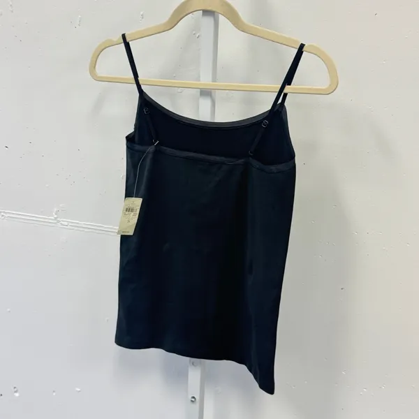 NWT Ann Taylor Seamless Camisole Adjustable Strap Tank Top 80642077 Small Black - Image 2