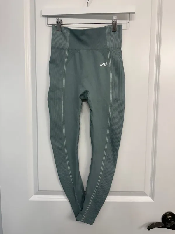 AYBL Reflex Seamless High Rise Leggings Teal Green S - Image 3
