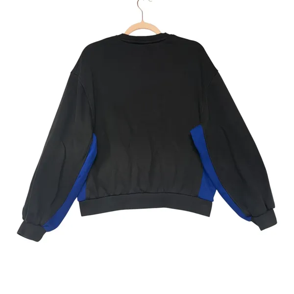 Chicago Cubs MLB‎ Crewneck Sweatshirt Black Blue Medium Logo Pullover - Image 3