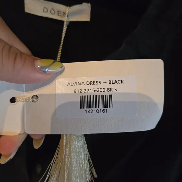 Doen Alvina Black Dress Size: S NEW‎ - Image 6