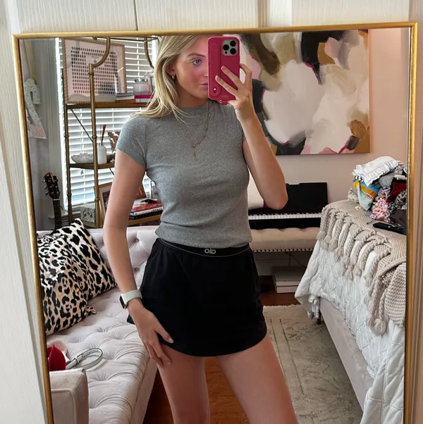 Target Heather gray mock neck t shirt - Image 2