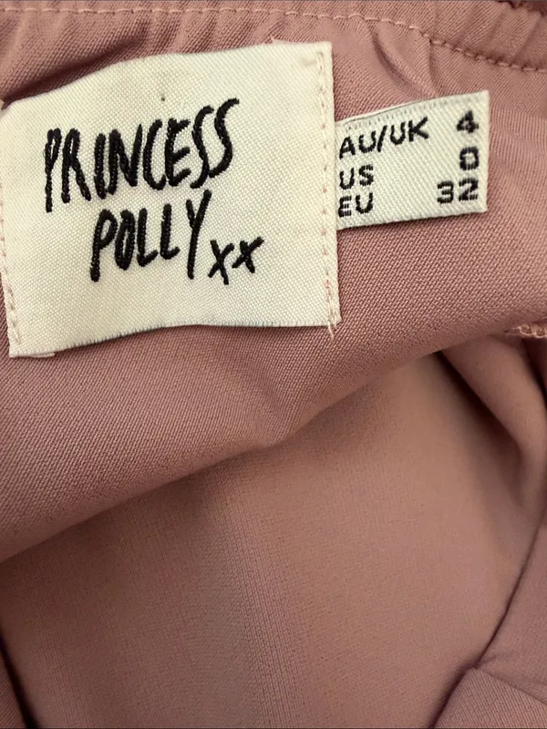 Princess Polly Draped Square Neck Puff Sleeve Mini Dress in Blush - Image 7