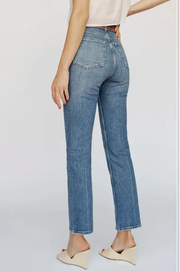Reformation Cynthia High-Rise Straight Jeans - Image 2