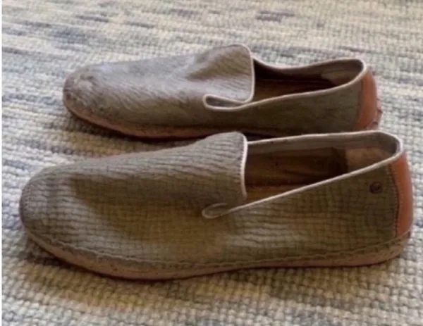 UGG Tan Slip-On Loafers with Suede Texture - Image 4