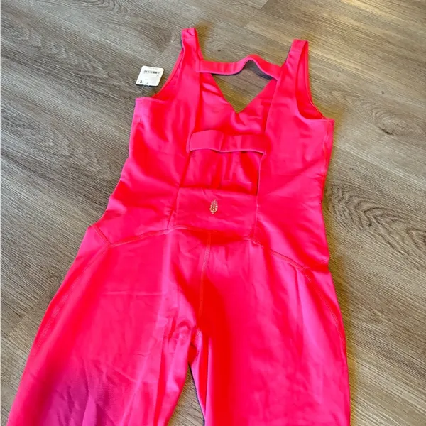 FP MOVEMENT Never Better Onesie Romper Neon Coral NWT - Image 8