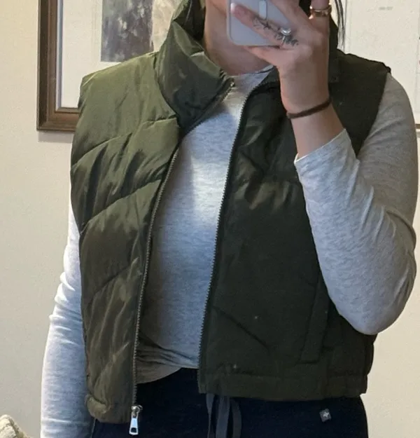 Puffer Vest Green Size M - Image 5