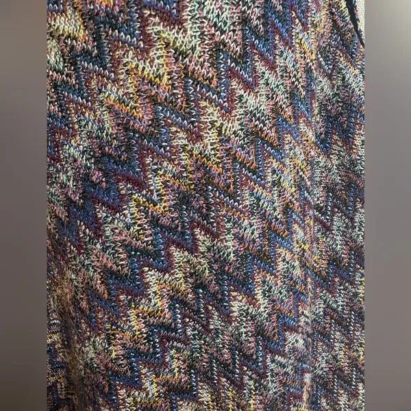 Maeve Anthropologie Westwater Chevron Knit Shift Dress Size Medium‎ EUC 0368 - Image 5