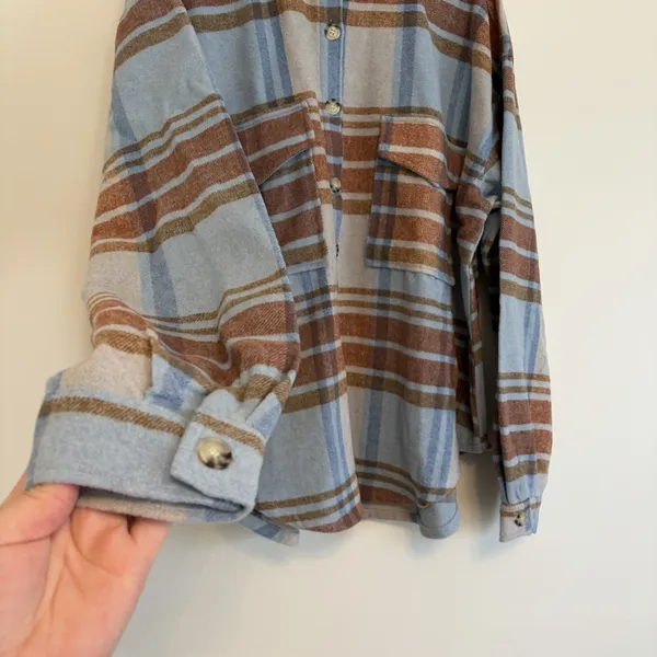 NWT Ford Bronco Truck Graphic Logo Button Down Long Sleeve Flannel Shacket XXL‎ - Image 3
