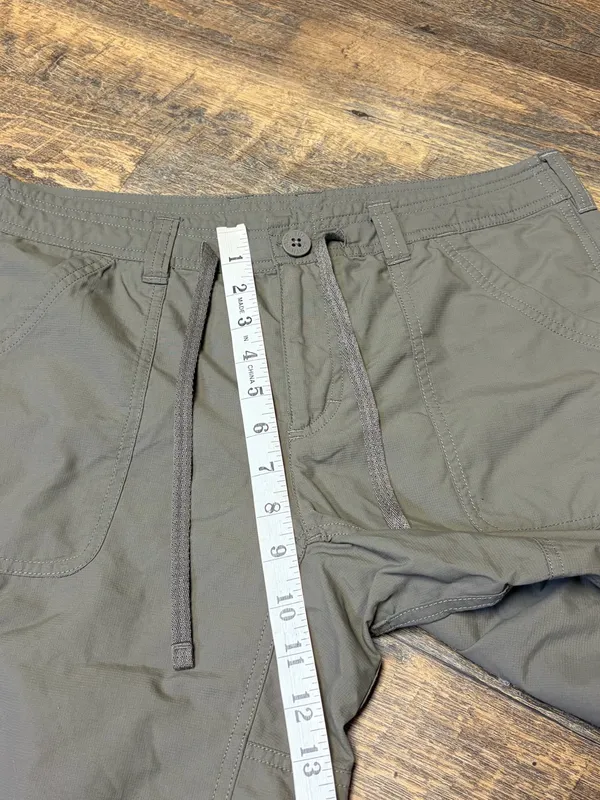 The North Face Horizon II Capri Pants Womens 10 Green Brown Hiking Camping - Image 5