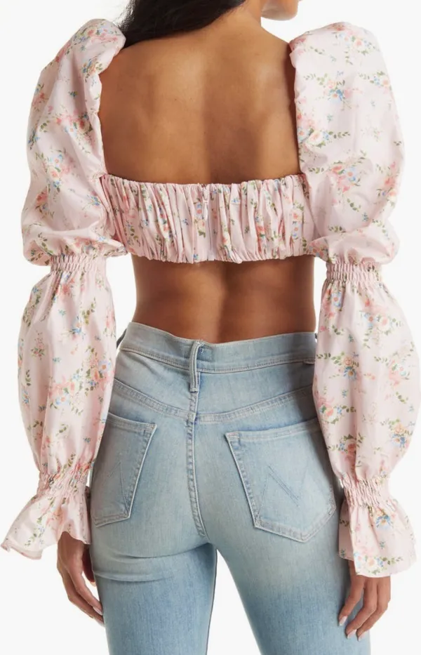 House Of CB Henrietta Shirred Bralette Top Size S - Image 2