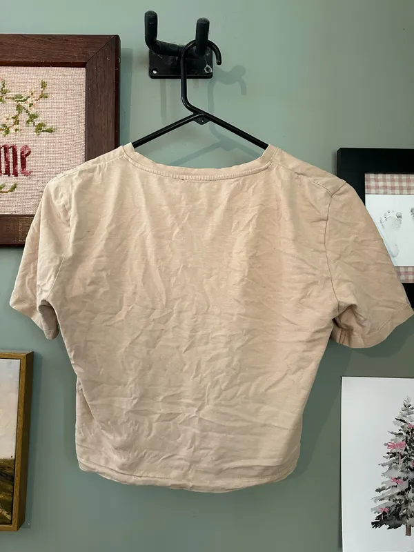 ZARA Crop Top tan  - Image 2