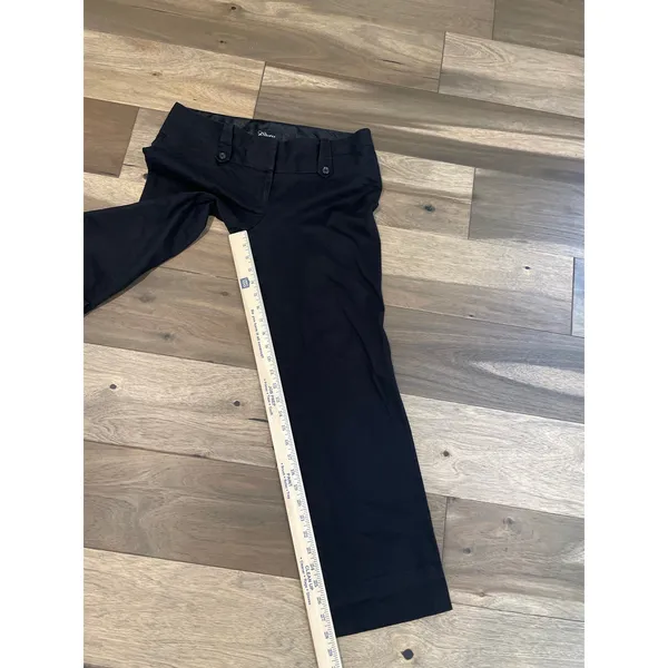 Guess Straight‑Leg Cropped Pants Size "29 Black Cotton Modern Fit - Image 5