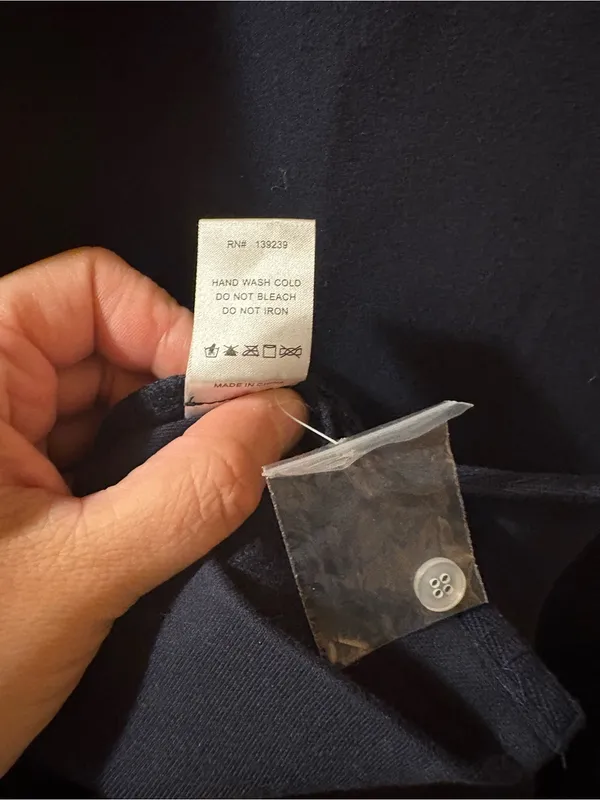NWOT Tuckernuck Pomander Place Charlotte Navy Terry Collared Dress - Image 10