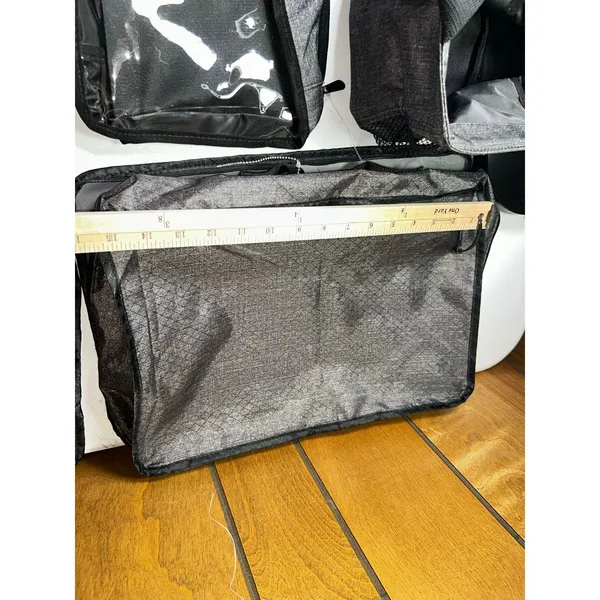 Thirty-One Gifts Gray Travel Organizer Packing Cubes Pouches Bag Set 7 Piece - Image 4