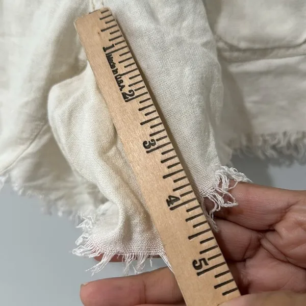 Free People Revolve Tomboy Linen Shorts Size S Color is Cream Oversized - Image 12