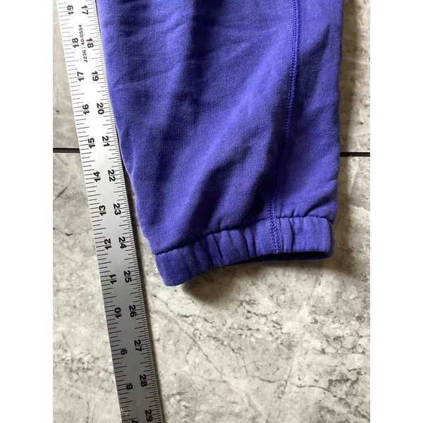 Polo Ralph Lauren Purple Fleece Joggers Womens Medium Pony Logo Sweatpants - Image 6