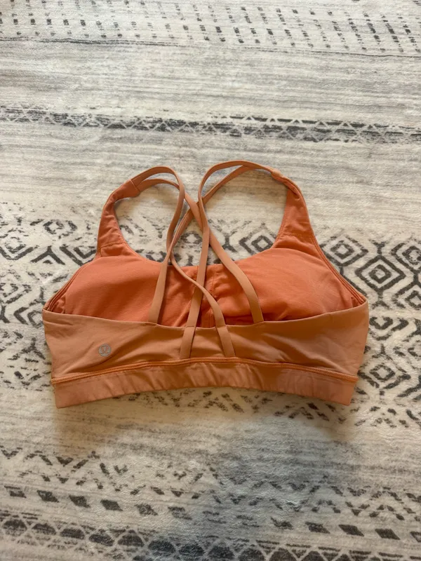 Women’s lululemon Strappy Energy Sports Bra - Peach - Image 2