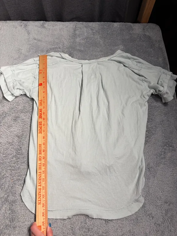 Free People we the free light mint Short Sleeve Henley Top heritage XS - Image 11
