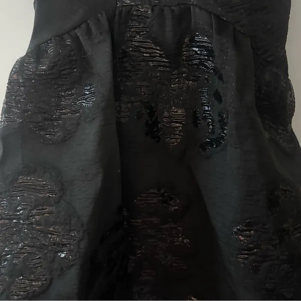 Maeve Antropologie Women’s Black Floral Embellished Dress - Image 6