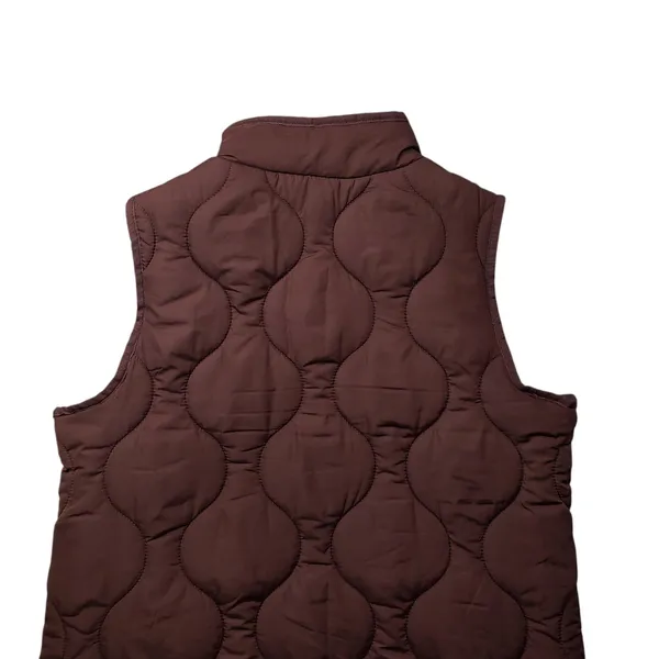 NWT Natural Reflections Quilted Puffer Vest Womens Small Brown Hiking Outdoors - Image 9