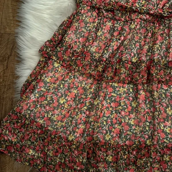 LULU’S Anew Romance Pink Floral Print One Shoulder Ruffled Mini Dress - Image 7