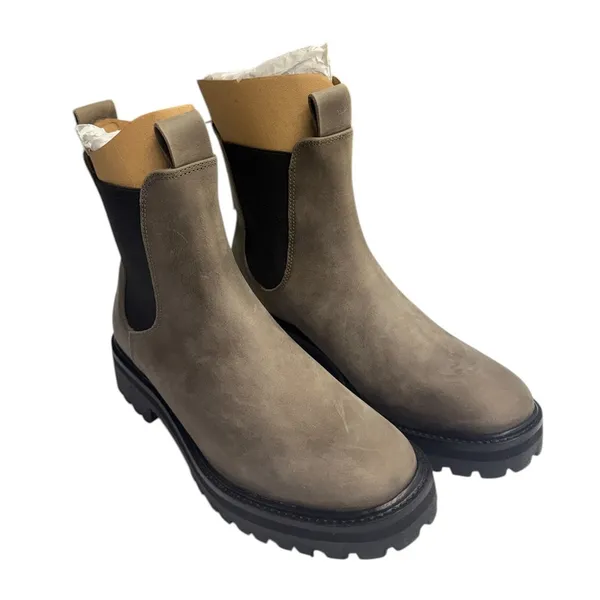 Everlane The Lug Chelsea Boots in Vintage Fossil Brown size 8 NWB - Image 2