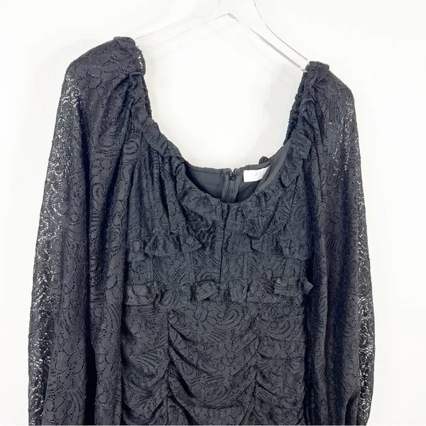 ASTR Black Lace Corset Mini‎ Dress Women's Size S Coquette Date Night - Image 5