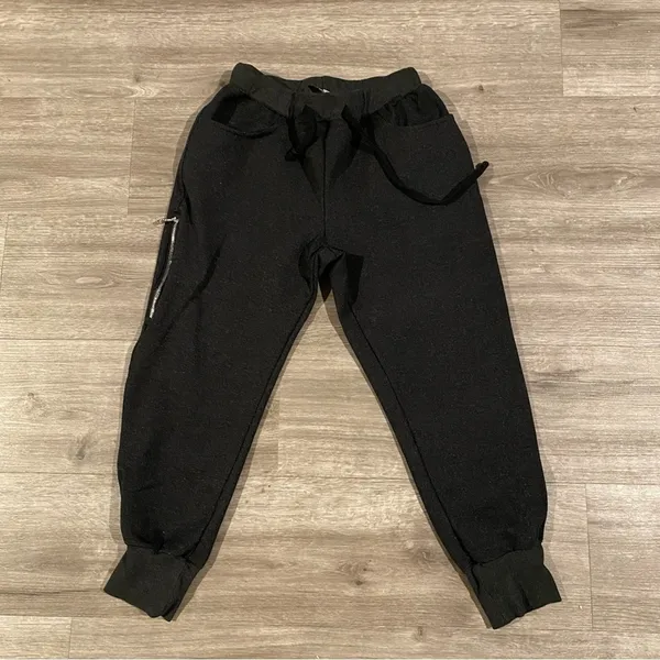Doctor.M Black Smiley Face Zip Jogger Sweatpants Women’s XS - Image 2