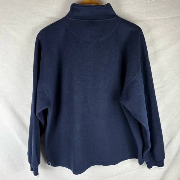 Vintage Benison Apparel Quarter Zip Fleece Moose Pullover Sweater Size L - Image 4