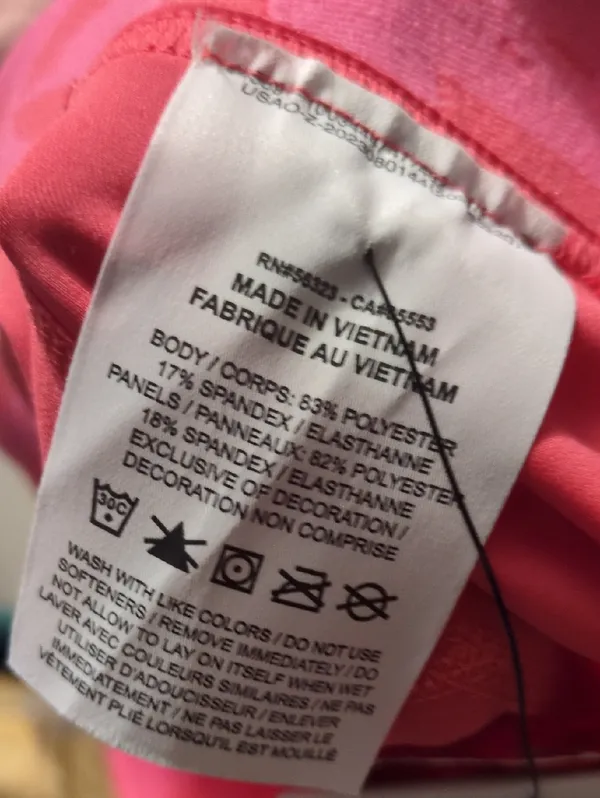 Nike Pro Hot Pink 7/8 Tights Size Small - Image 8
