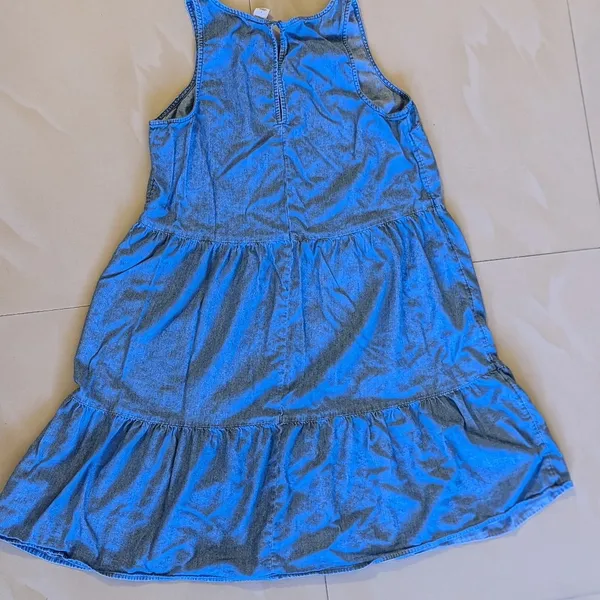 Old Navy Denim Sleeveless DressOld Navy Denim Women Dress Jeans Blue Sleeveless - Image 8