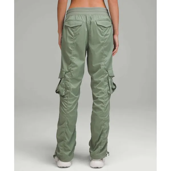 Lululemon Dance Studio Relaxed-Fit Mid-Rise Cargo Pant Grey Eucalyptus Size 4 - Image 3