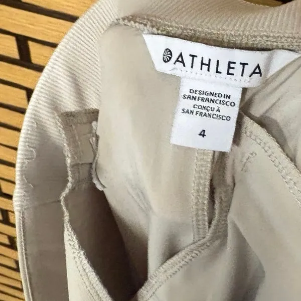 Athleta Tan Active Pants Size 4‎ - Image 6