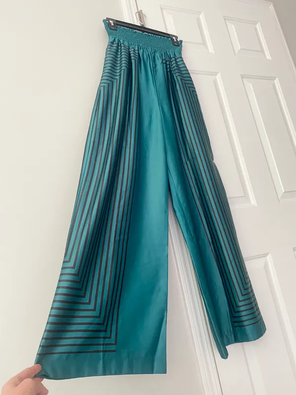 Anthropologie Hutch Geometric Wide Leg Pants, Size S - Image 2