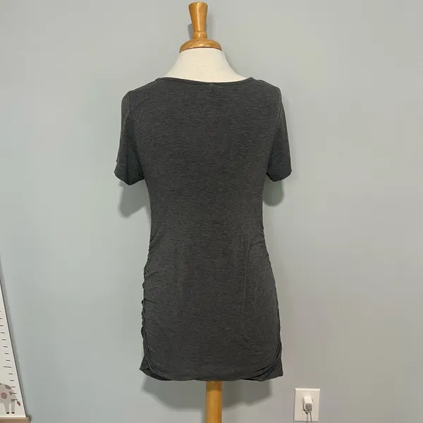 PinkBlush dark gray maternity mini dress - Image 3