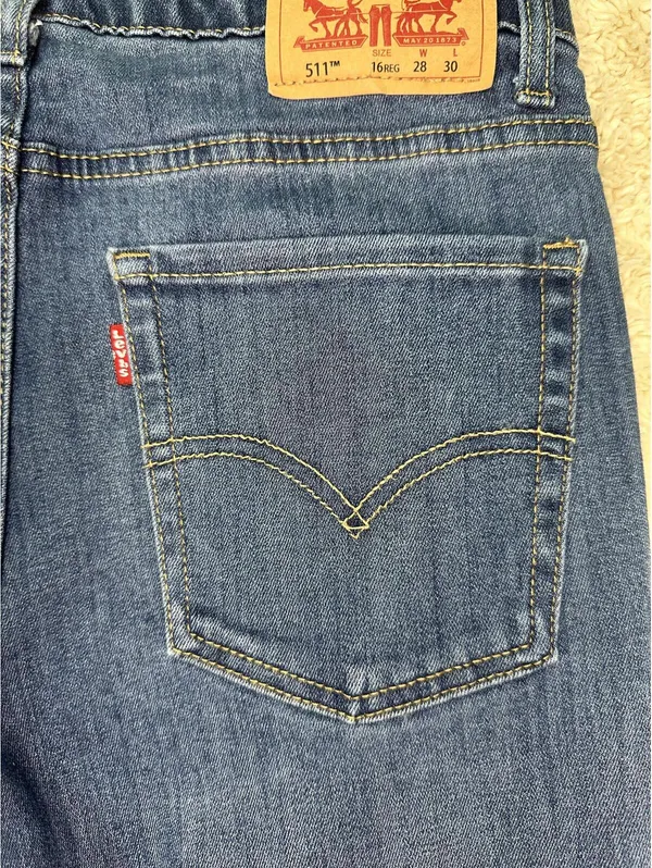 Levi's 511 Slim Fit jeans 28x30 medium wash stretch denim classic - Image 11