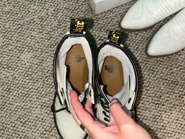 Dr. Martens White Boots - Image 4
