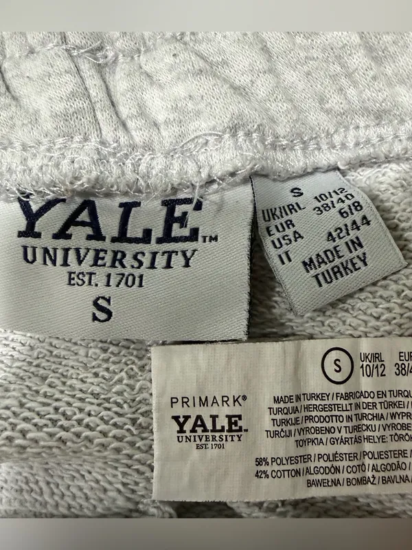 Primark Yale University Gray Athletic Shorts Collegiate small - Image 5