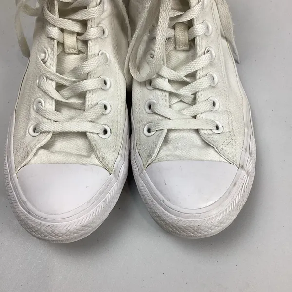 Converse White High Top All Star Chuck Taylor Sneakers Womens 9 Mens 7 - Image 5
