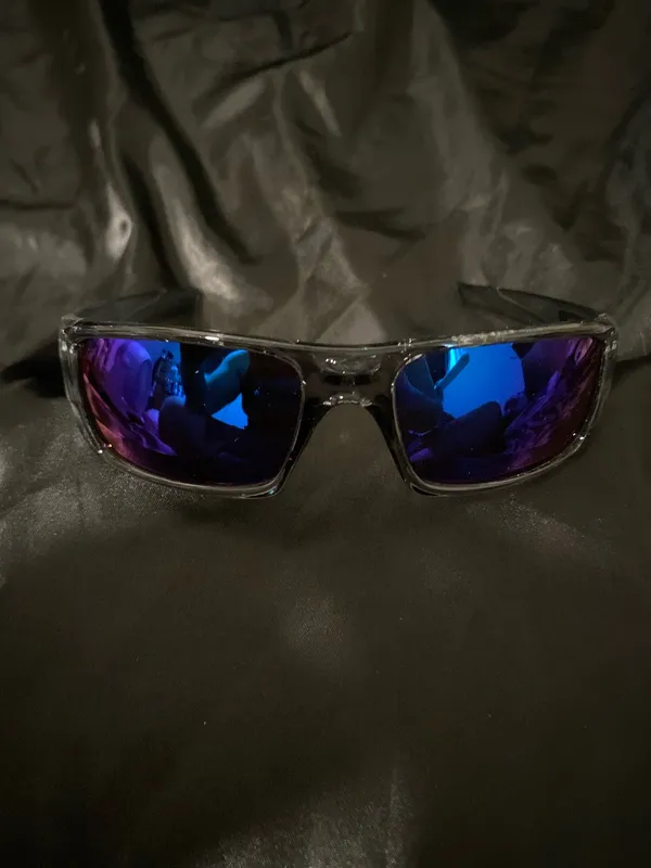 Oakley Men’s oil rig classes wrap around polarized blue/purple lens - Image 3