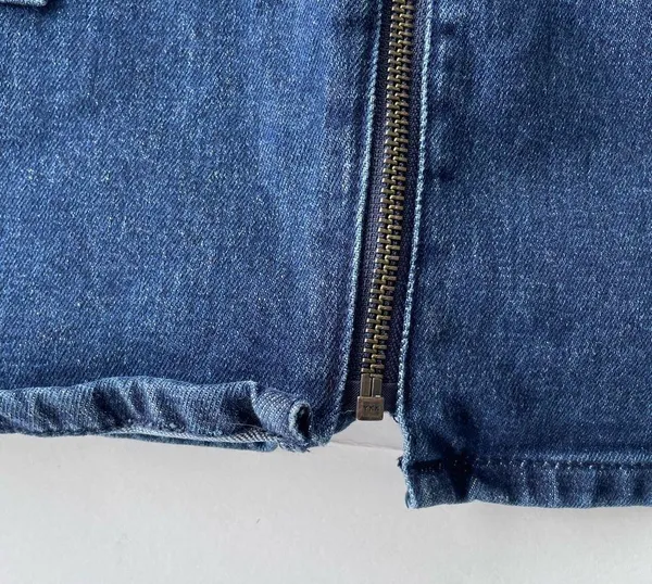 Madewell Denim Utility Full Zip Skirt Size 32 - Image 4