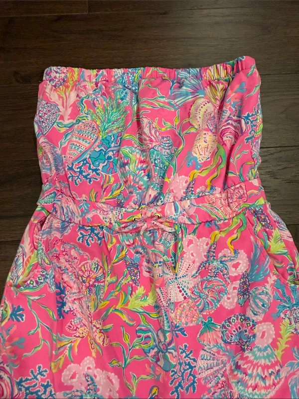Lilly Pulitzer Pink Isle Shell Me Something Good Coverup Size Medium - C67-023 - Image 3
