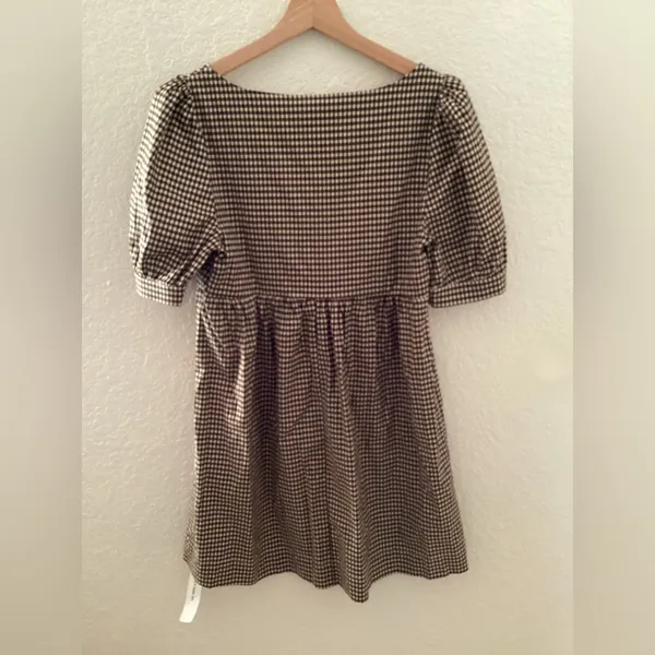 Reformation NWT Cypress Mini Dress Gingham Babydoll - Image 3