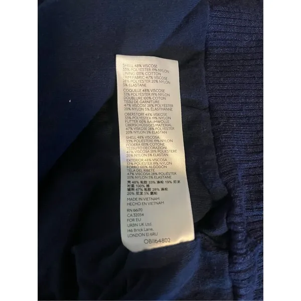 Free People We The Free Navy Blue Cropped Sweater Small‎ - Image 4